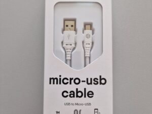 Cavo USB - Micro-USB 1m Bianco Promiz