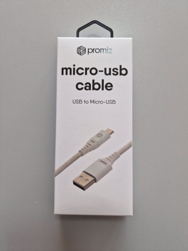 Cavo USB - Micro-USB 1m Bianco Promiz